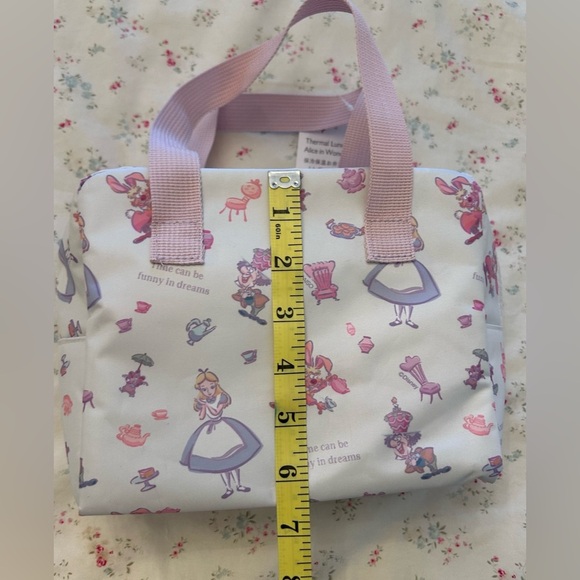 Disney Alice in Wonderland Themed Tote Bag with Pink Handles - Picture 6 of 8